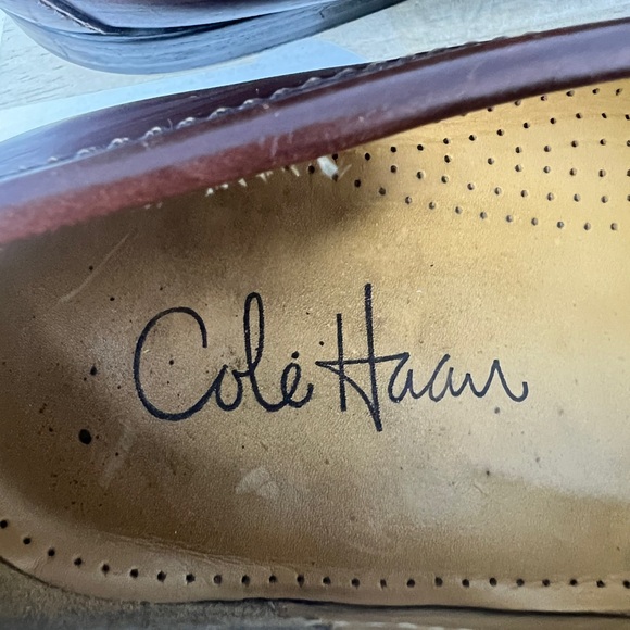 Cole Haan Shoes Mens Cole Haan Pinch Tassel Mahogany Leather Slip